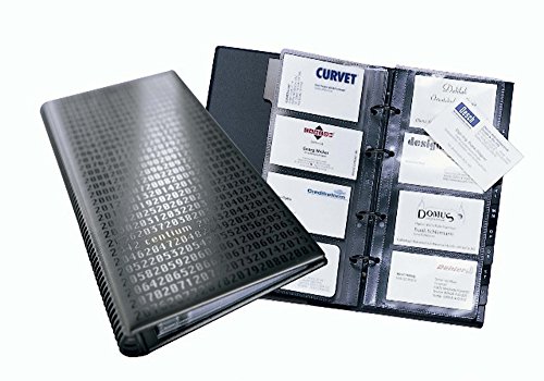 Tarjetero de anillas Durable para ordenar 200 tarjetas de visita sin perder espacio en el despacho