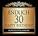 Produktbild Udo Schmidt Flaschenetikett Flaschenetikett 30 Geburtstag Flaschenetikett