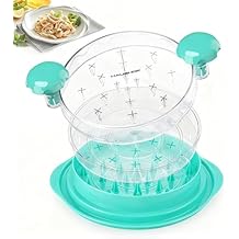 HAUSHOF Chicken Shredder Tool Twist, Large 3 Layer Meat Shredder Grinder, Visible, Strong Anti-Slip, BPA Free, Dishwasher Safe, for Steak, Pork