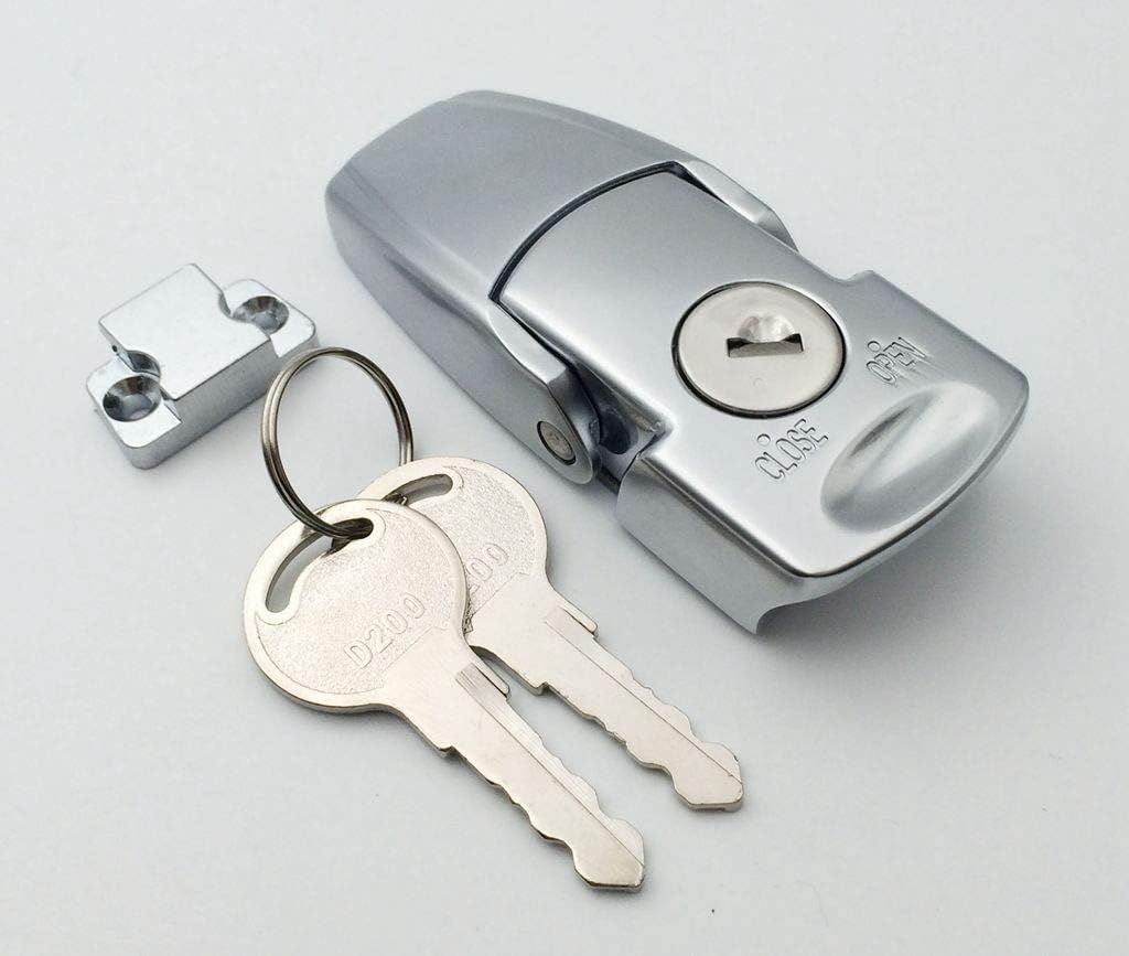 Zinc Alloy Draw Latch 3" Satin Chrome Replace southco V7 for Tool Box Saddlebags