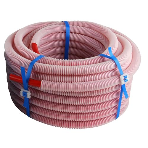 DIPRA - Tube PER gainé eau chaude rouge Ø20 mm - couronne 50 m - tube plomberie PER certifié ACS