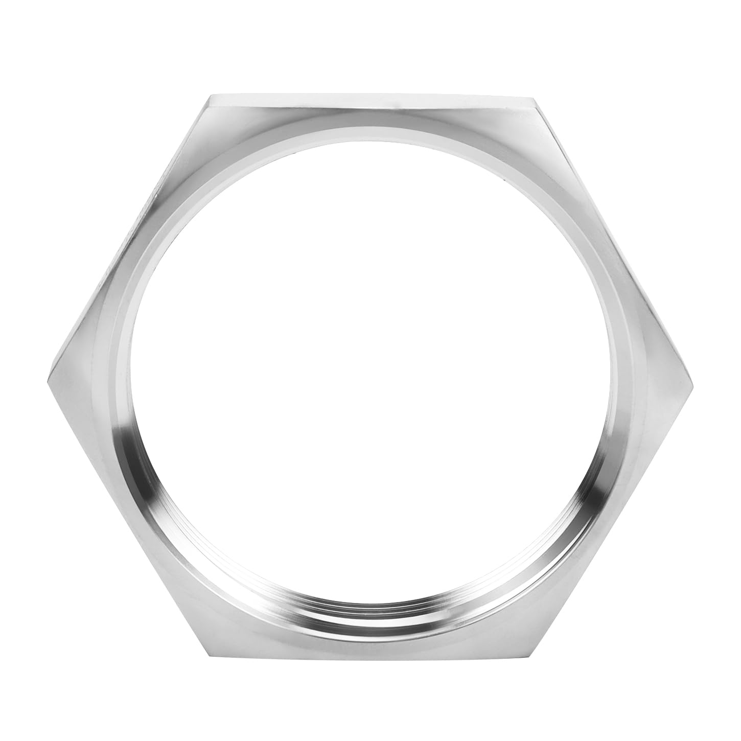 DERNORD Cast Pipe Fitting Stainless Steel 304 Hex Locknut NPT Female 2.5" (Pack of 1)