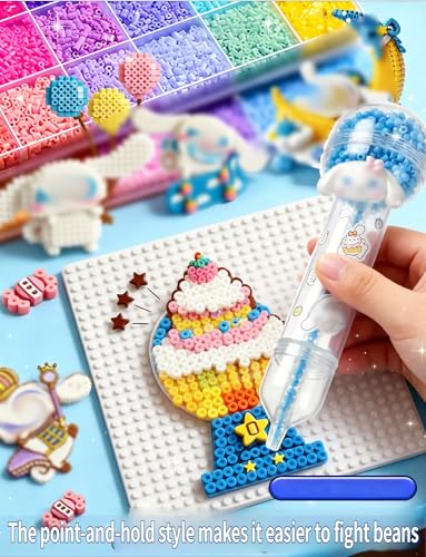 Perles fusibles kit complet de 120 couleurs avec fer intégré pour création DIY