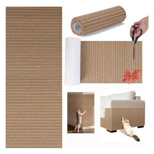 Natural Cork-Cat Scratch Pad-Cat Scratch Mat Rug-Avoid Cat Couch Protector-Cat Scratch Furniture Protector for Post/Sofa/Floor-Indoor Wall Scratchers-Cat Scratching Carpets-Stretching-Kitty Gifts