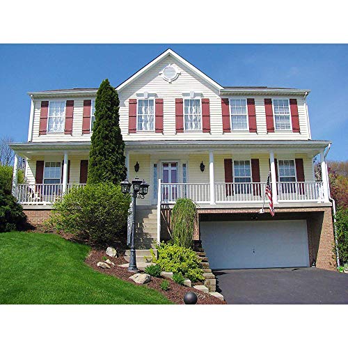 Lifetime Vinyl Ls3S12X03900Bl Standard Three Board Spaced, Board-N-Batten Vinyl Shutters, W/Installation Shutter-Lok's & Matching Screws (Per Pair), 12"W X 39"H, Black #TOP2