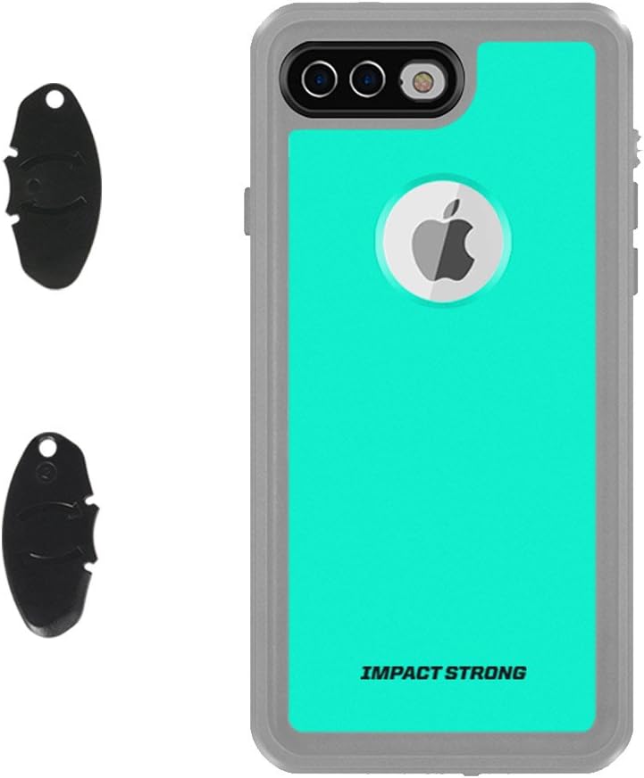 ImpactStrong iPhone 7/8 Plus Case, Waterproof Case [Fingerprint ID Compatible] Slim Full Body Protection for Apple iPhone 7 Plus and iPhone 8 Plus (5.5 inch) - Ocean Blue