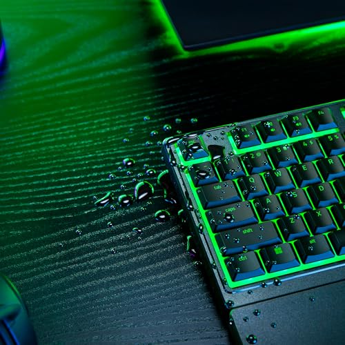 Razer Ornata V3 X - Flache Membran-Tastatur mit Chroma RGB (Lautlose Membran-Switches, Ergonomische Handballenauflage, Tastenkappen Anti-UV-Beschichtung) QWERTZ DE-Layout | Schwarz
