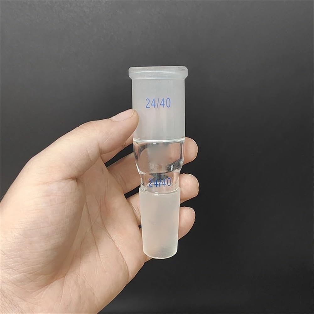 Vetreria da laboratorio Tubo di collegamento in vetro 24/40 Lunghezza media 30 mm/70 mm/120 mm/175 mm Tubo di ricezione in vetro borosilicato(Middle length 120mm)