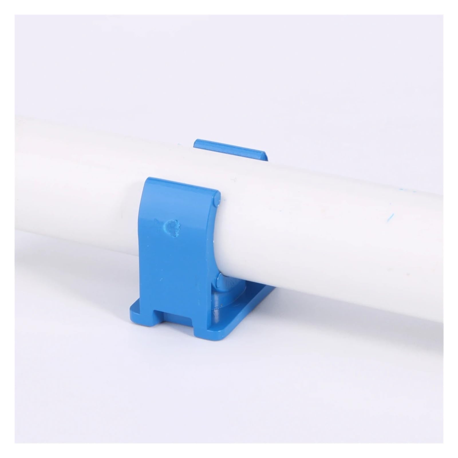 Blaue U-förmige PVC-Rohrschelle, Rohrstütze, Zubehör, Bewässerungsrohr, Aquarium, Aquarium-Rohrschelle(40mm(50 PCS))