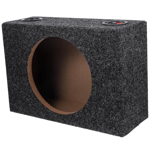 HIAKDOFT サブウーファーエンクロージャー 密閉型スピーカーボックス 車用対応 音質向上 バスブースト 強化 カーオーディオ向け