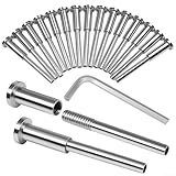 Minhe 20Pack Invisible Cable Railing Kit Stainless Steel T316 With Hex Socket Tool For Secure Fixing And Clear Views