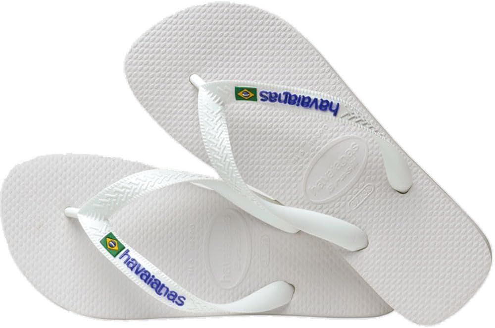 Havaianas Kids Flip Flops, White White, 9 US Unisex Toddler