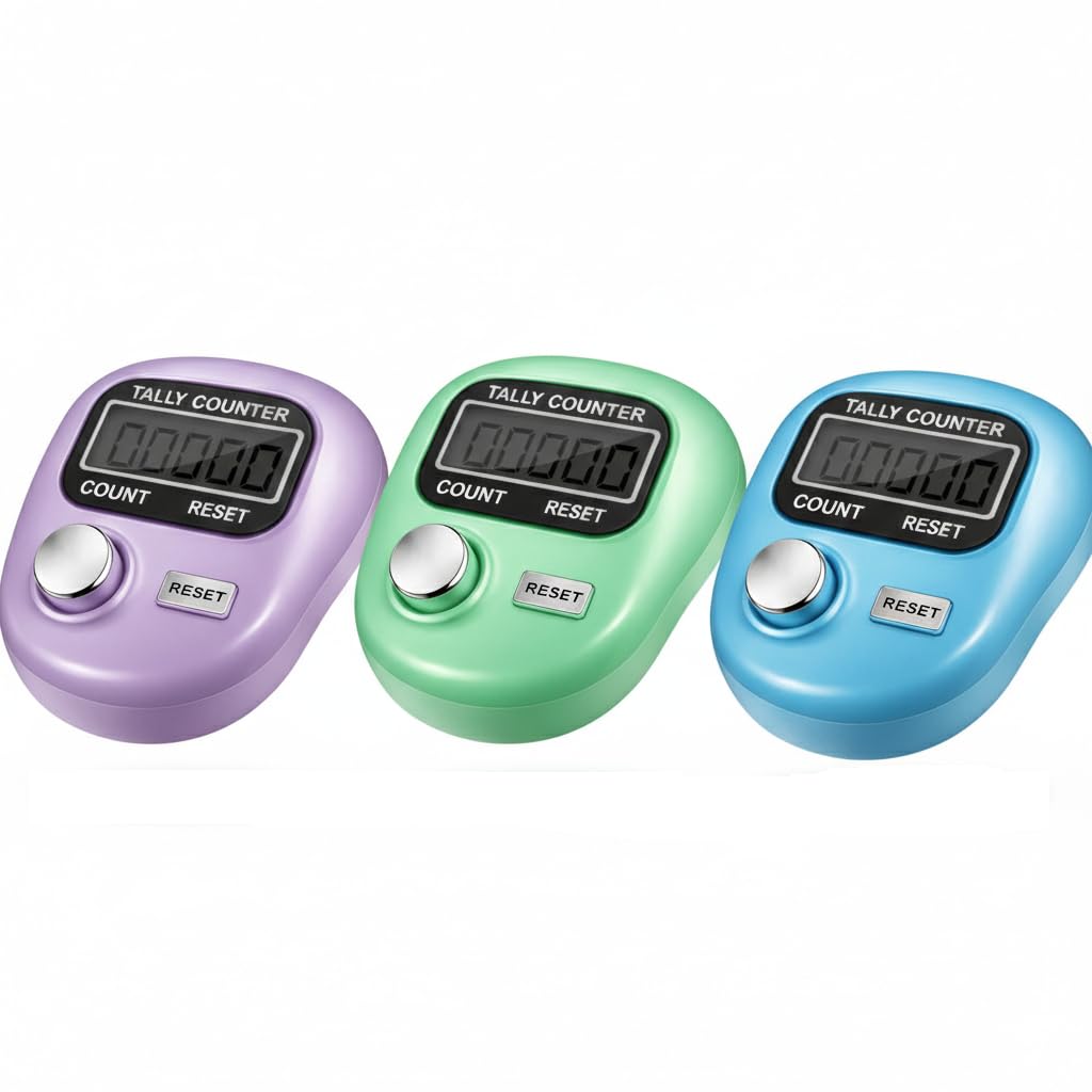 YBN® Multiuse Finger Counter Portable Hand Finger Counting Machine Digital Head Electronic Tally Counter Pack | Naam jap Counter Set of 3-image-26