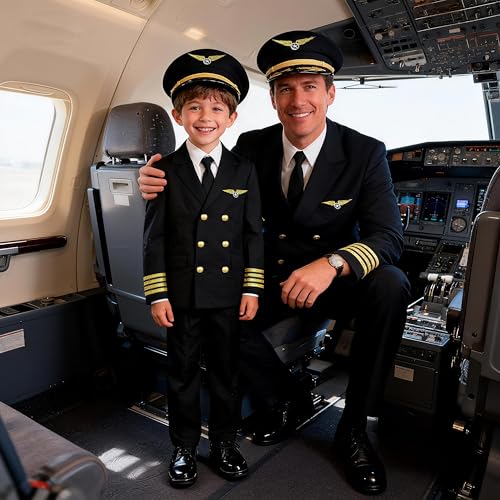 Disfraz de Capitán de Aerolínea para Niños 12-14 Años miniatura 5