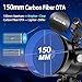 Gaterda Telescope, 150EQ Telescope for Adults Astronomy, Professional Newtonian Reflector Telescopes with Portable Carry Case, Manual German Equatorial Mount, Phone Adapter