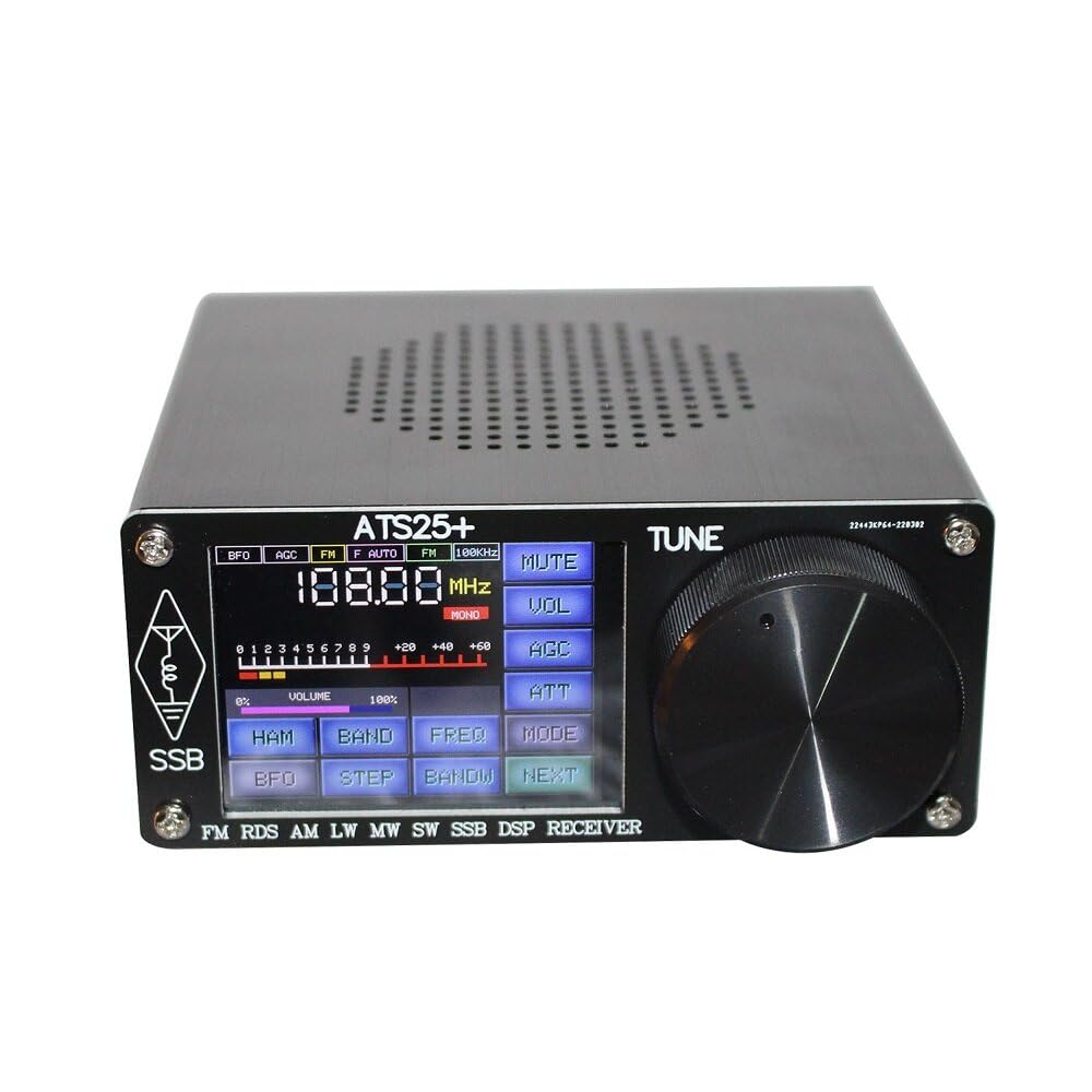 WnewTools ATS-25+ 2.4Inch Touch Screen Si4732 Chip All Band Radio Receiver DSP Receiver FM LW MW SW SSB