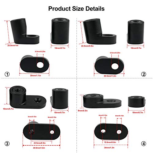 Qnbes Rear Wing Spoiler Riser Extender Kit Black Bolt-On Type Fit For Ford Focus St 4Dr Hatchback 2013-Up 2014 2015 2016 2017 2018 #TOP4