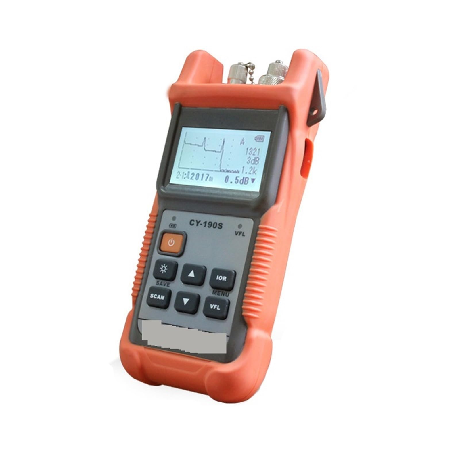 Detector de fallas fibra óptica OTDR portátil CY-190s, 60 km, 1310 nm, con conector FC/SC VFL, detector puntos ruptura,Herramientas de proyecto(SC interface)