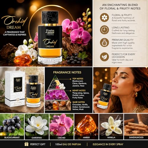Image of Creation Lamis Prive Orchid Dream | Fruity & Floral Long Lasting Unisex Fragrance|Eau de Parfum - 100ML