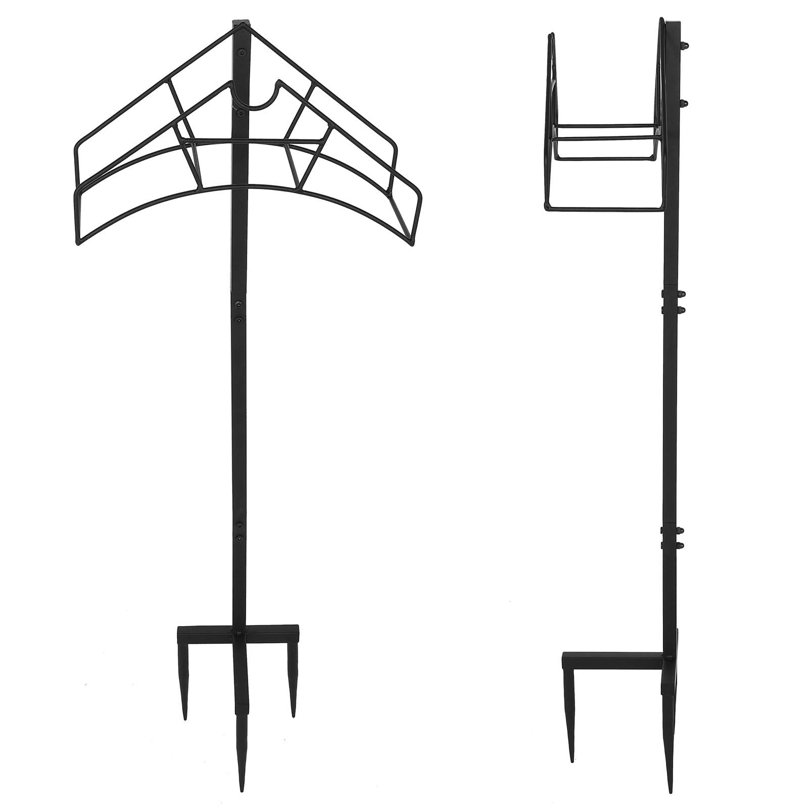 Uchwyt węża ogrodowego do bębna na wąż wodny 39 x 109,5 x 17 cm uchwyty na wąż ogrodowy uchwyt węża ogrodowego uchwyt na wąż pionowy żelazny uchwyt na wąż narzędzia, nośnik 50 kg
