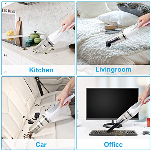 URAQT Handstofzuiger, 9000pa Draadloze Handstofzuiger 120W 30 Min Werk Draagbare Handstofzuiger USB Oplaadbare Stofzuiger Mini Handstofzuiger Krachtige Stofzuiger voor Thuis Auto Kantoor - Image 7
