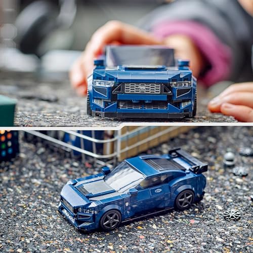 Speed Champions Auto Sportiva Ford Mustang Dark Horse, Macchina Giocattolo da Costruire per Bambini e Bambine da 9 Anni in su, Modellino di Veicolo da Corsa con Minifigure, Idea Regalo 76920 - Lego - Immagine 4