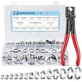 VAYALT 170PCS Einohr-Schlauchschellen Edelstahl mit...