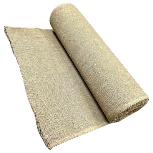 Burlap Fabric roll | 40" Wide x 75 feet long-roll |Great for Garden raised bed liners,Edging,Erosion control,Weed Barrier, Aisle runner plant cover tree wrap, 25 yards rolls x 40-inch