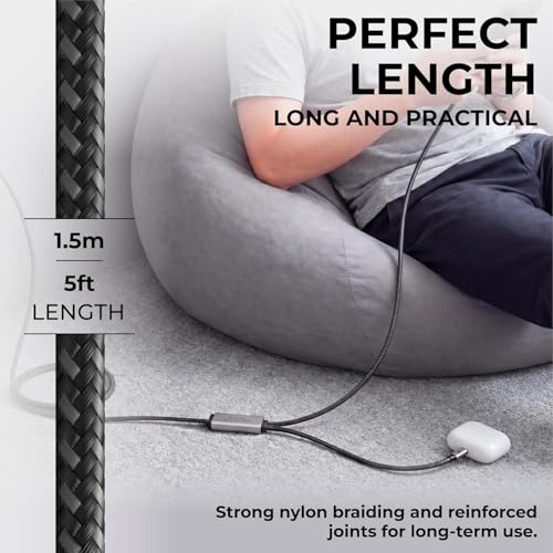 Image of Rolling Square inCharge Cerbero 100W USB-C Cable, Black, 5ft
