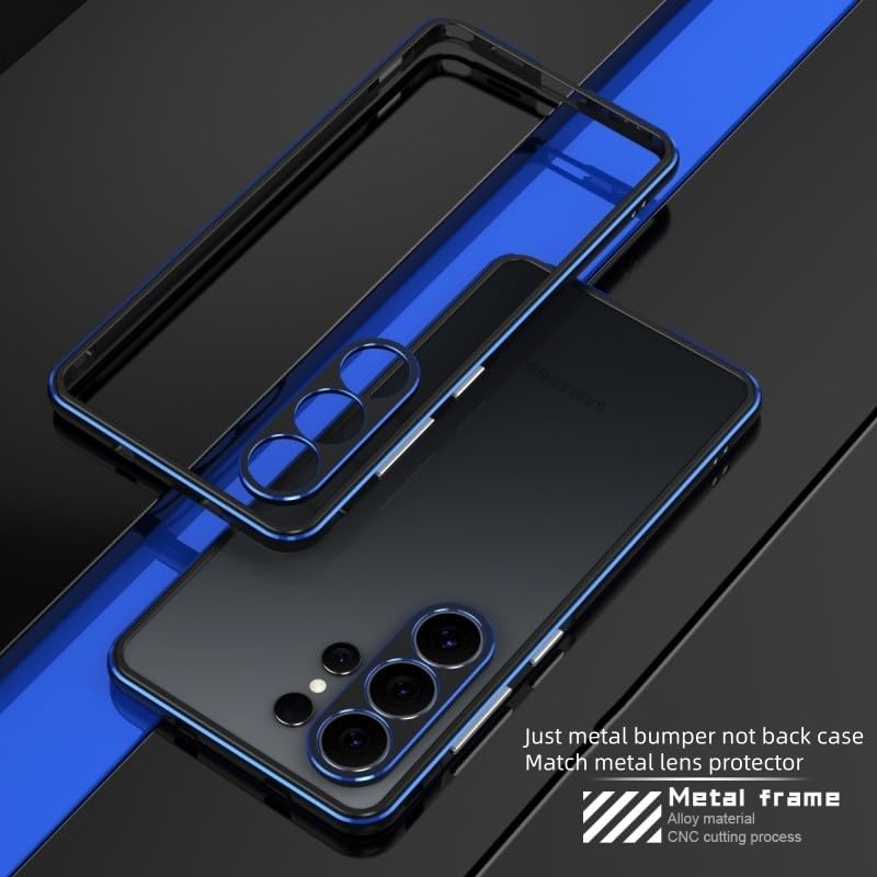 Coque Samsung S26 5G antichoc noir bleu protection objectif - 2