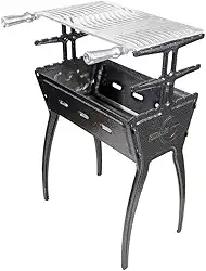 Caverna Do Bodão Churrasqueira Alumínio Fundido 81 Cm Preto Craquelado Resistente ao Tempo