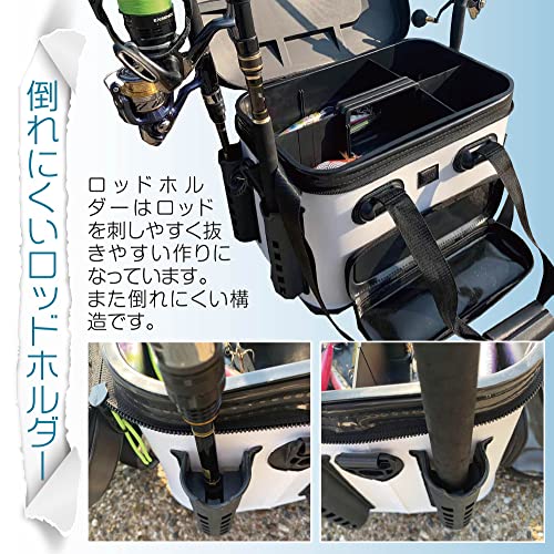 Neer バッカン 32L 水汲みバケツ付き ロッドホルダー付き タ