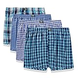 HAOSHIHE mens 100% cotton boxer shorts