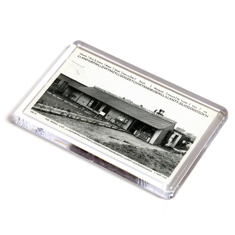 FRIDGE MAGNET - Vintage Wales - The Monfa Cafe, Llanfairpwllgwyngyll (2)
