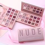 MKSL Nude Edition Matte Eyeshadow 18 Color Palette | Pigmented Colors Eyeshadow Palette Long Wearing And Easily Blendable Eye Makeup Palette Matte, Shimmery And Metallic Finish - Multicolor