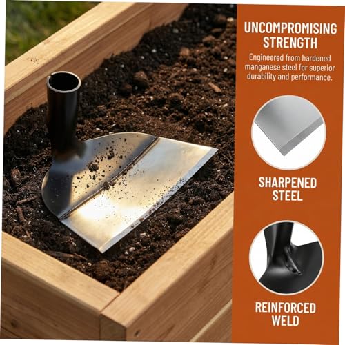 Azada de jardín metálica Baluue para cultivo y deshierbe miniatura 3