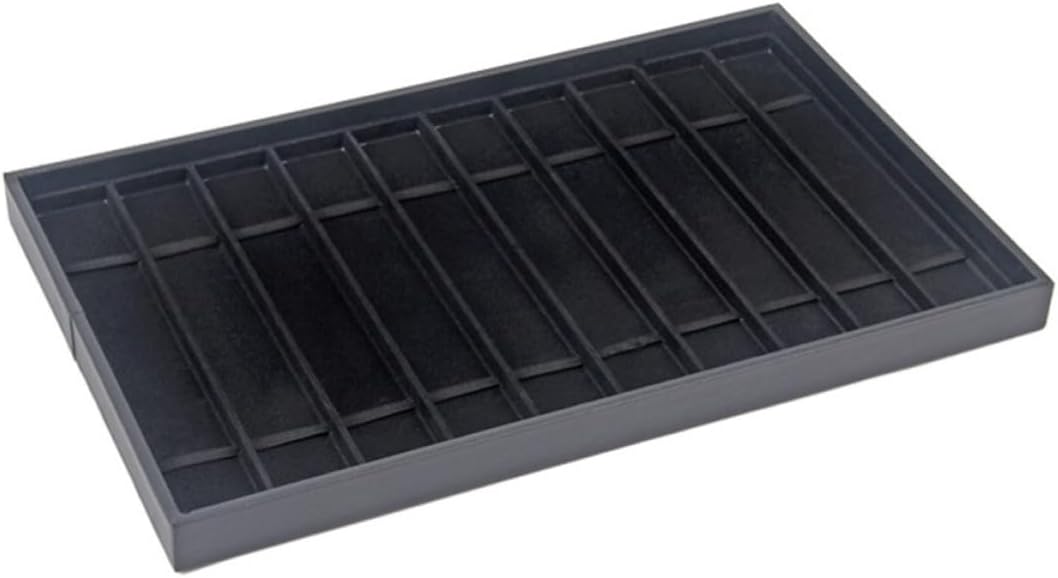 Beavorty Grid Watch Display Tray, Flannelette Storage Case for Collectors