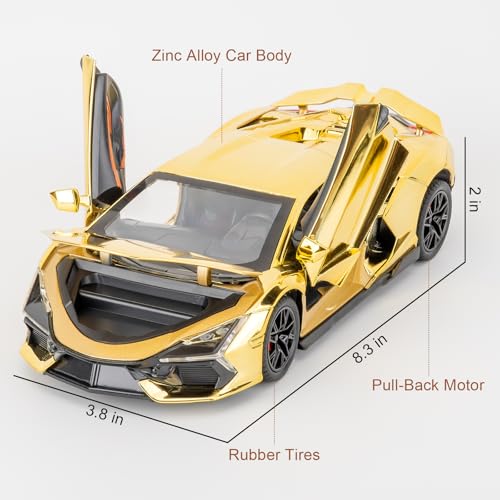 Modelo de coche Lambo Revuelto escala 1:24 miniatura 3