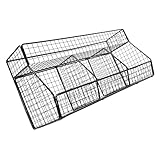 BESTOMZ Cesta Colgante de Pared para Cocina, 3 Compartimentos Negros, Acero...