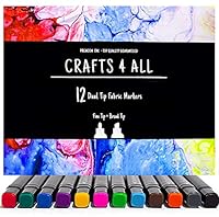 Algopix Similar Product 19 - Fabric Markers Pens Permanent 12 Pack