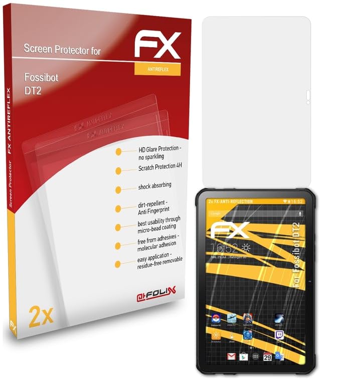 atFoliX Screen Protector compatible with Fossibot DT2 Screen Protection Film, anti-reflective and shock-absorbing FX Protector Film (2X)