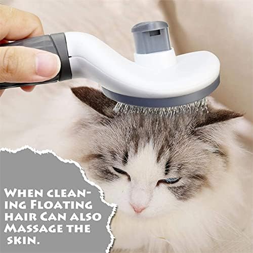 APKLVSR Dog Brush Cat Brush Grooming Brushes, Self Cleaning Slicker Comb Brushes, Pet Massage Quick Cleaning One Button Removes for Cats and Dogs with Short, Medium & Long Hair