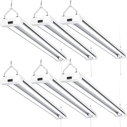 Sunco Lighting 6 Pack LED Utility Shop Light, 4 FT, Linkable Integrated Fixture