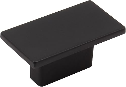 Stone Harbor Hardware Mesa - Mini tirador para gabinete, color negro mate