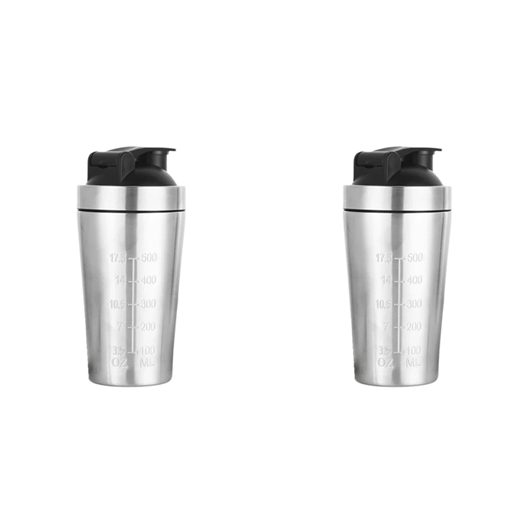 Bouteille d'eau acier inoxydable haut de gamme double pack 500ml épuré