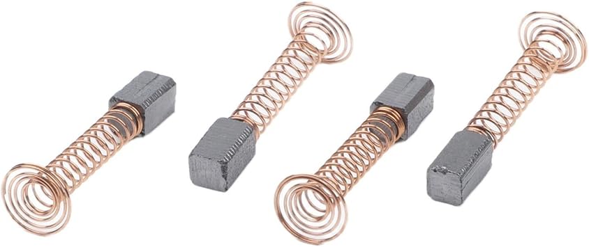 FABULETTA 4Pcs Carbon Brush Set 4.8x5.5x7.3mm for Angle Grinders Electric Hammers Saws for Compatible with Type 300 395 595 3000 6000 Types 3 4 5 Motor Replacement Parts