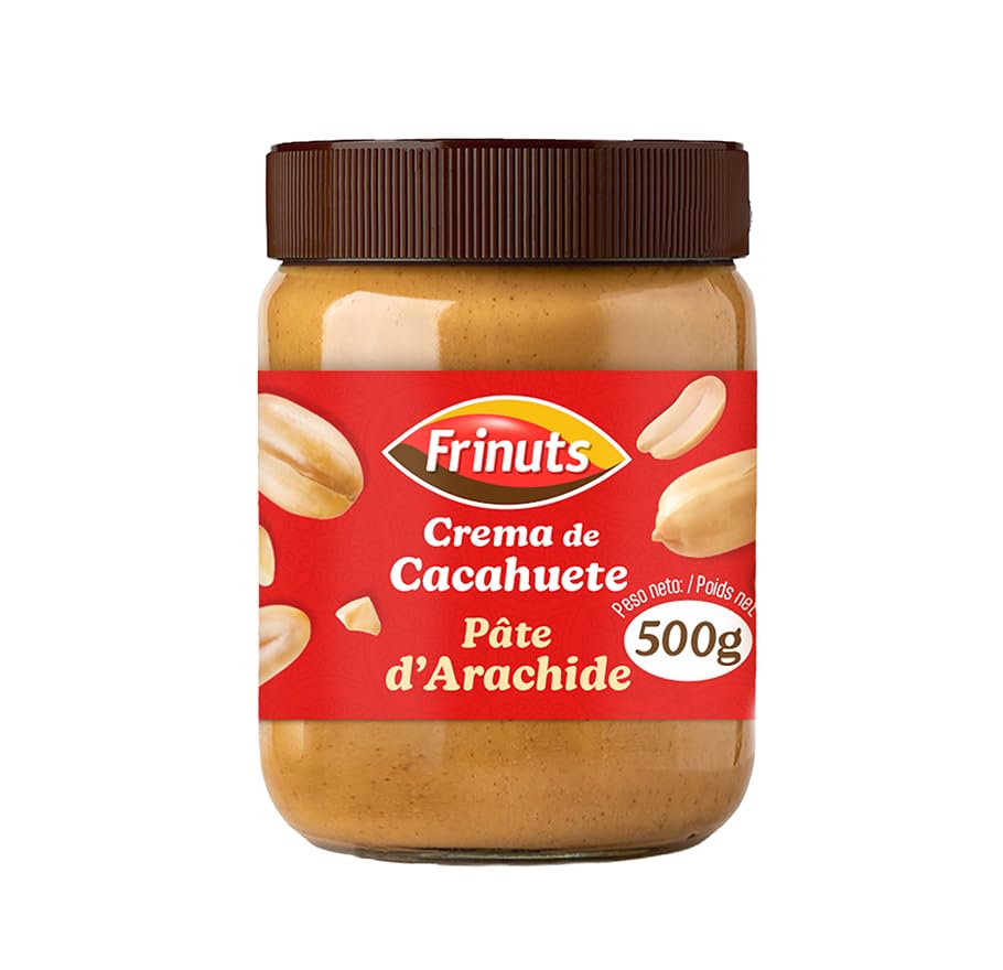 Frinuts Erdnussbutter, Cremiger Aufstrich, Pâte d'Arachide, 500g