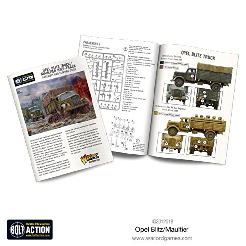 Bolt Action Opel Blitz/Maultier Truck 1:56 Wwii Military Wargaming Plastic Model Kit #TOP6