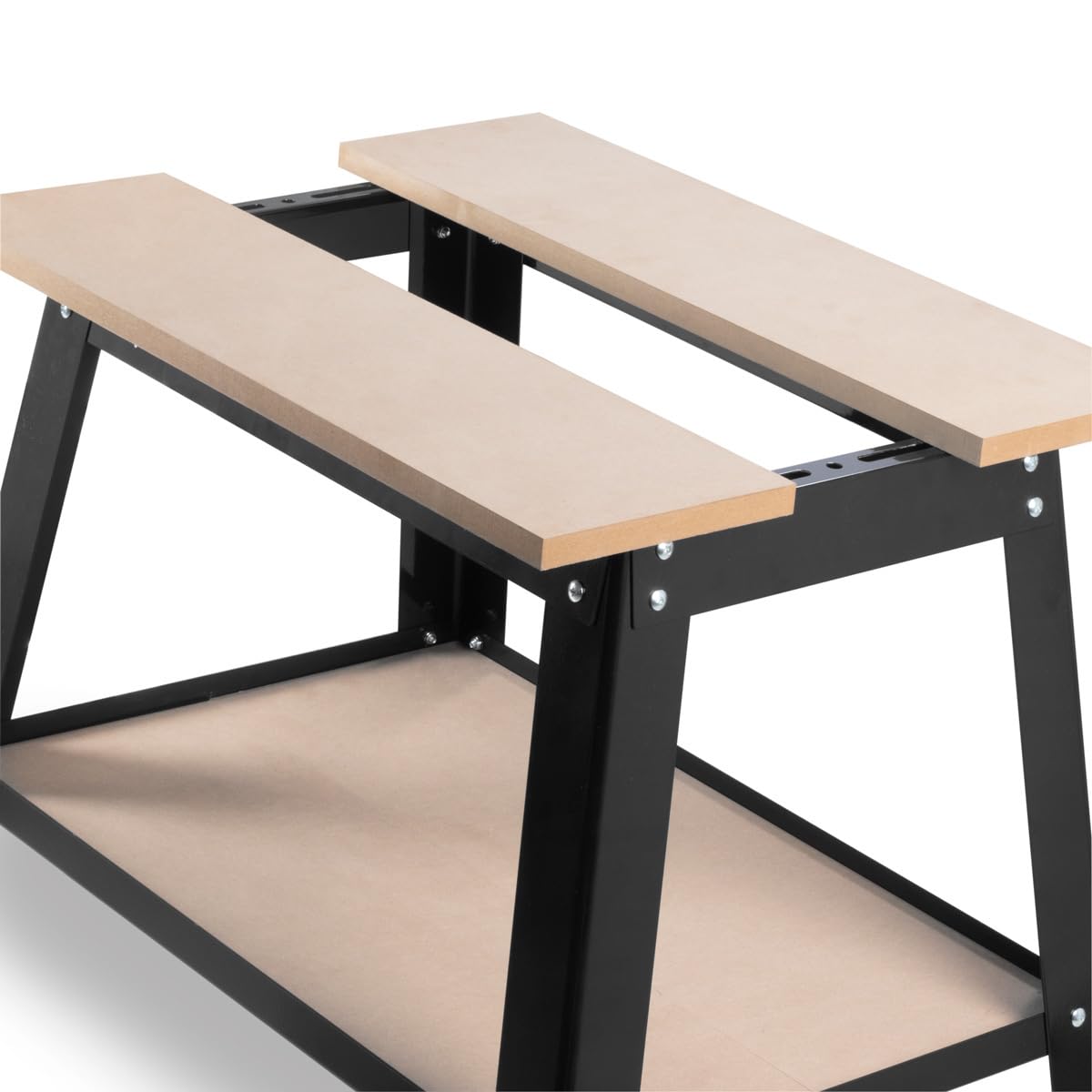 STAHLWERK Support universel pour machines UM-10 ST avec capacité de charge de 225 kg, 82 x 58 x 82 cm, table de machine réglable | Support de machine | Table de travail | Banc de travail | Table d