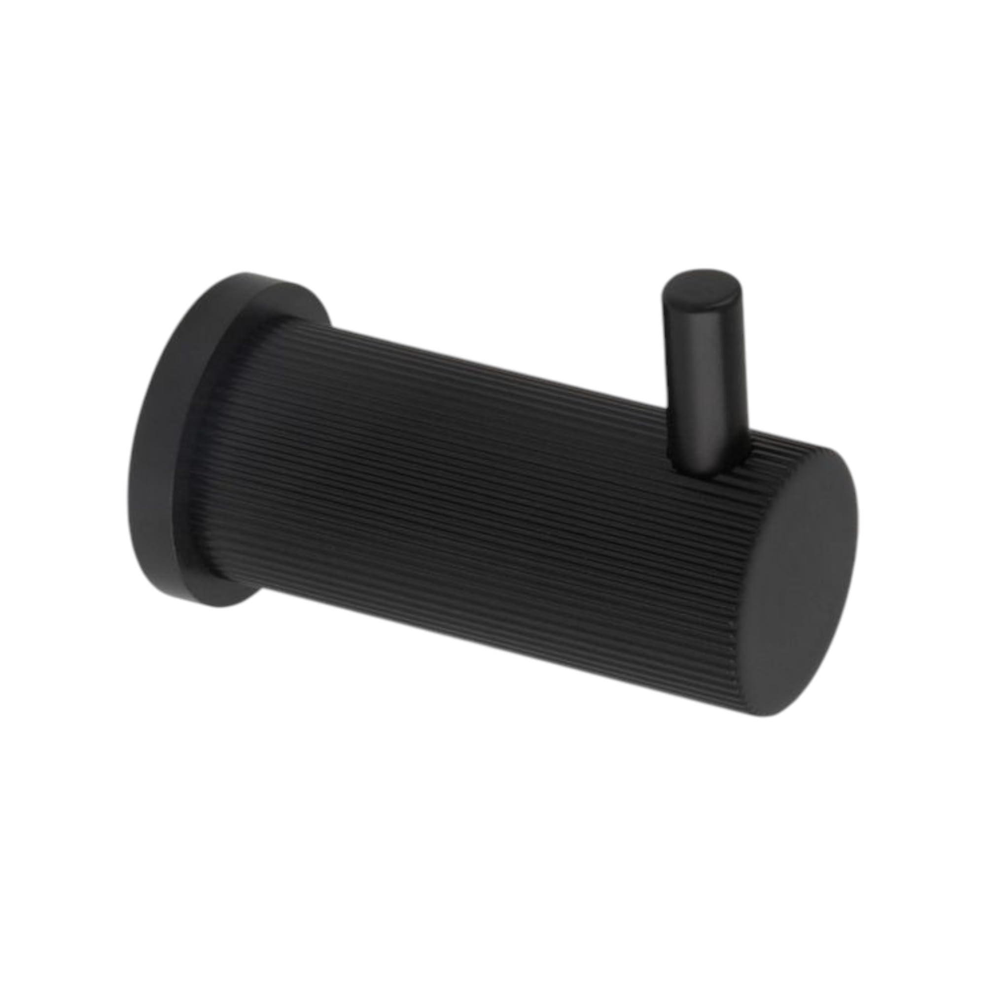 Alexander & Wilks Brunel REEDED Coat Hook, Wall-Mounted (Black)
